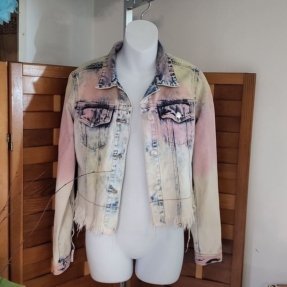 Vigoss brand denim tye dyed jacket - Picture 1 of 12